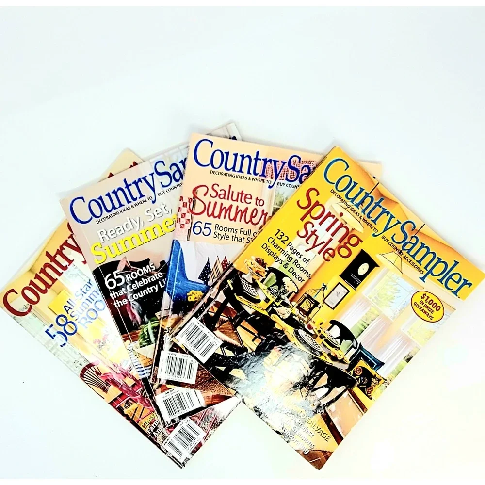 Country Sampler Magazine Lot 4 Issues 2011-2016 Home Decor Americana Primitive